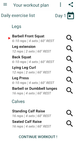 my fitness plan